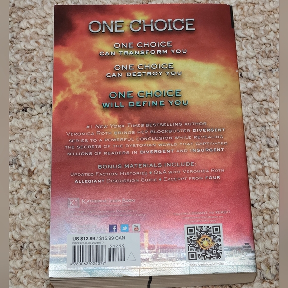 Allegiant Paperback - Picture 5 of 8